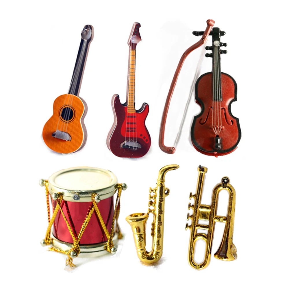 Musical Instrument Horn - 1/12 مقياس دمية الآلات الموسيقية دمية