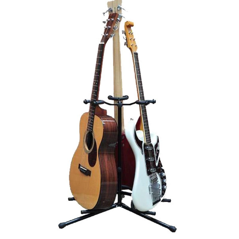 Musical Instrument Guitar - ثلاثة رؤوس حامل جيتار حديد احترافي